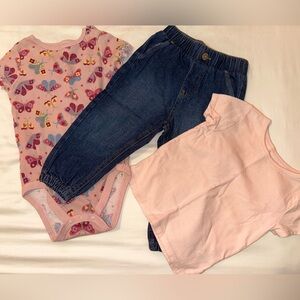 4/$20 Jogger style Jeans with two tops